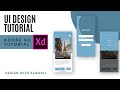 Adobe xd ui design tutorial  mobile app design  prototyping