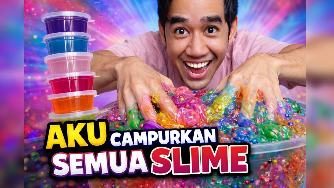 AKU CAMPURKAN SEMUA SLIME 😂 TERKEJUT JADI LAIN 😱