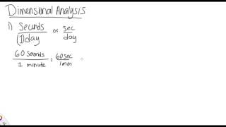 Dimensional Analysis