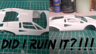 From Plastic to Show Car Shine!  Countach Build Part 2
