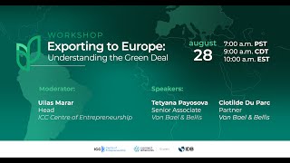 Export to Europe: Understanding the Green Deal