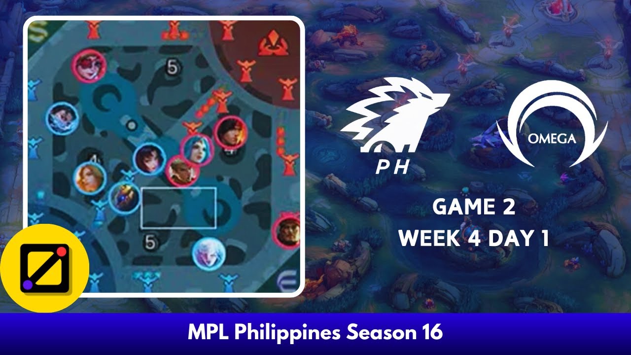 [Mini Map] ONIC Philippines vs Omega Esports - Game 2 - Week 4 Day 1 - Regular Season - MPL PH S16