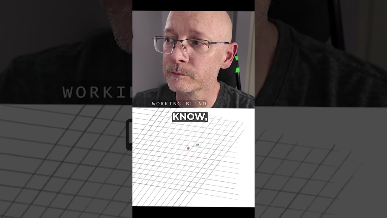 Thumbnail — He Drew It Blind — Earth In Blue, Mars In Red.