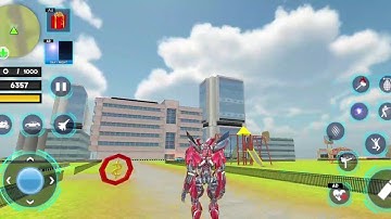 Red Mirage Multiple Transformation Jet Robot Car Game - Android Gameplay