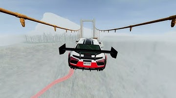 Cars vs Broken Bridge | Jump Over a Broken Bridge - BeamNG Drive