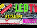 LED TV backlight adjust. এলইডি টিভির ব্যাক লাইট কিভাবে এডজাস্ট করবেন? 