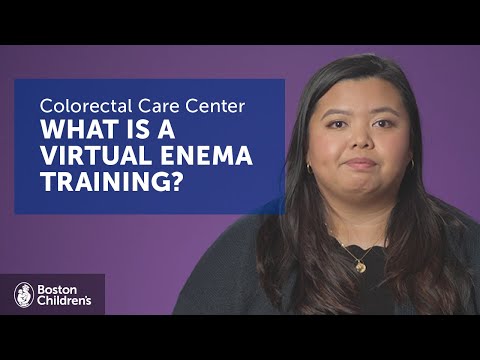 What is a virtual enema training? | Boston Children’s Hospital