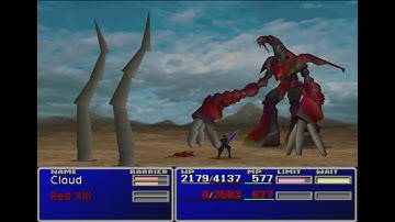 Final Fantasy VII Ruby Weapon Boss Battle