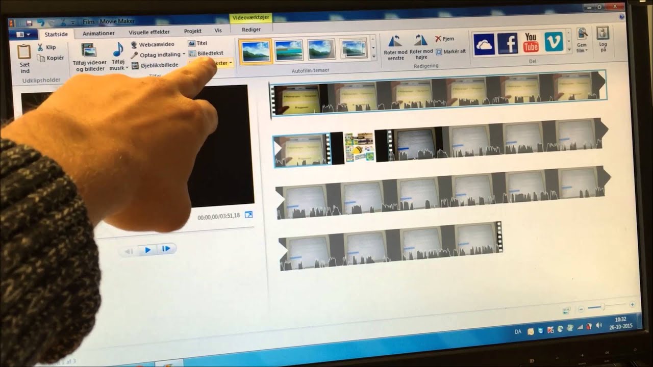 Hvordan redigere man en video Moviemaker -