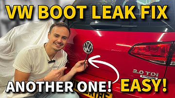 VW Golf MK7 Boot LEAK – The REAL Cause & How to Fix It (Boot Badge Drain Tube Replacement)