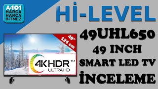 A101 Hi-Level 49 inç 4K 49UHL650 Smart Led TV Kutu Açılımı ve İnceleme | İlk Kurulum