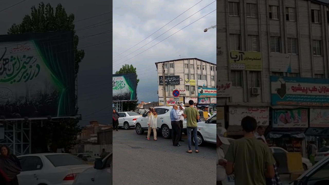 Driving in Babol Downtown, Summer 2023 Iran🇮🇷 