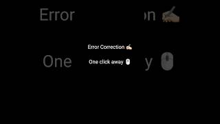Error correction in Accounting #finance #business #accounting #growth #profit #bookkeeping #money