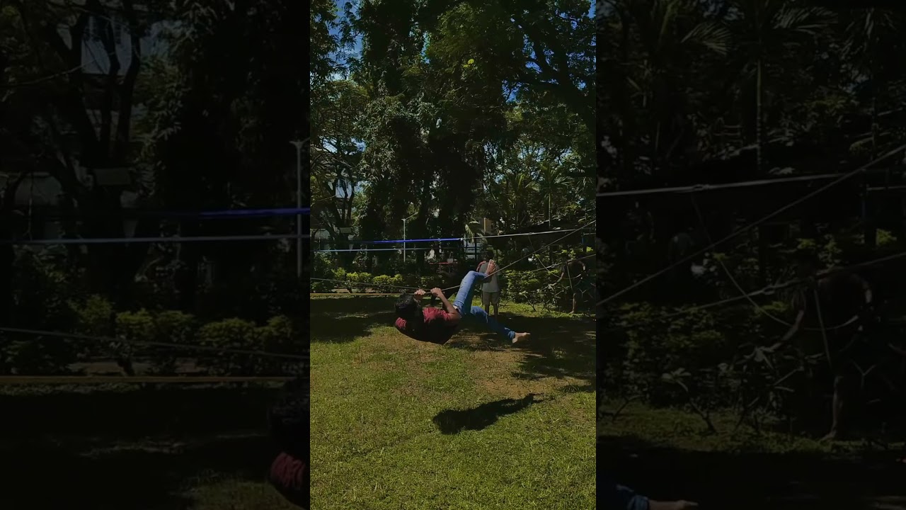 Flaunting one of the newly learnt Slack Move: Mantle Mount 