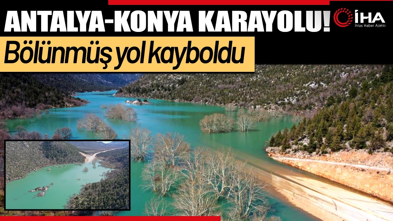 Antalya-Konya Karayolunda Son Durum Dron İle Görüntülendi!