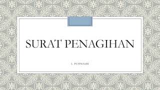 Surat penagihan