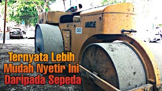 Mesin gilas aspal,Penghancur batu !! Roda full besi anti karat