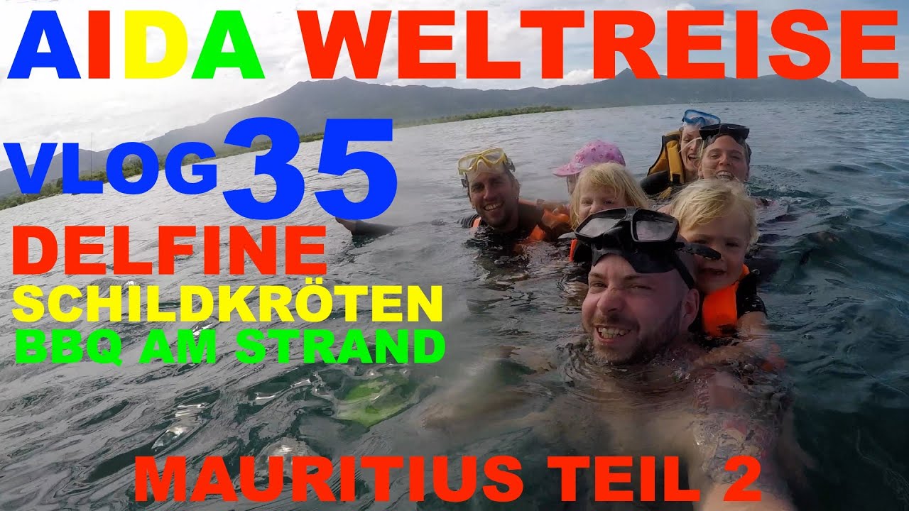 Aida Weltreise VLOG 035 - Mauritius Teil 2 - Schwimmen mit Delfinen