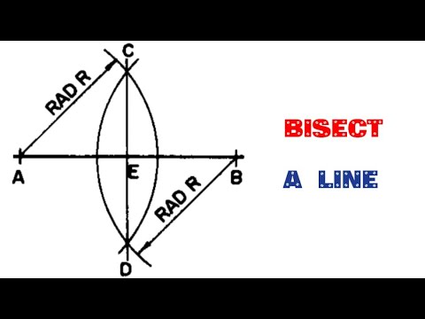 HOW TO BISECT A LINE||Geometrical construction||Engineering drawing ...