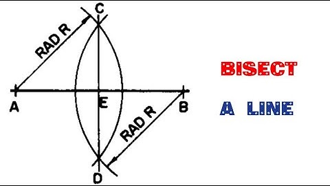 HOW TO BISECT A LINE||Geometrical construction||Engineering drawing||Technical drawing