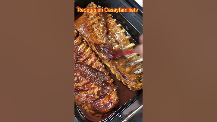 COSTILLAS DE PUERCO AL HORNO EN BBQ!! Receta fácil de hacer para la COMIDA (DISFRUTALO) 🔥