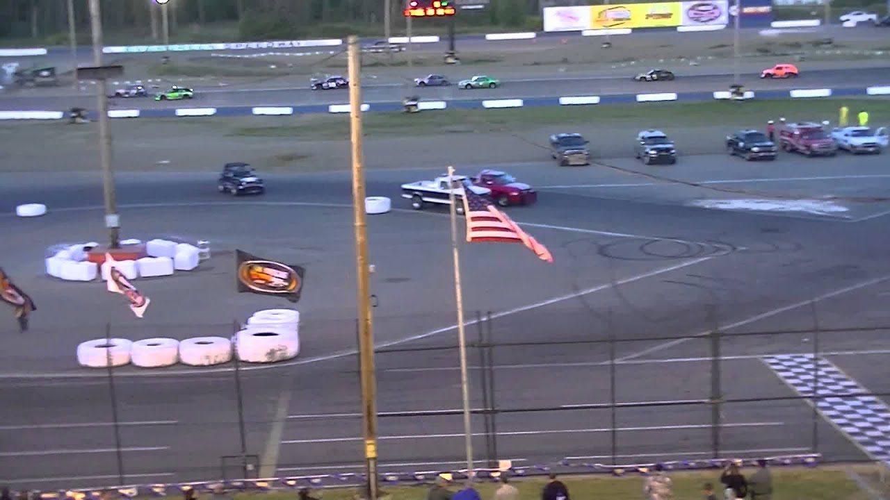June 7th 2014 Evergreen Speedway Races Mini Stock Main (Part 2) - YouTube