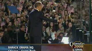 Obama Victory Speech - : Biden walks out ...