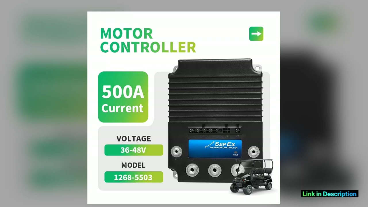 48V 500A SepEx Motor Controller for Curtis Tomberlin Emerge Golf Cart 12685503 Latest Release