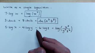 Logarithmic Expressions - Part 5