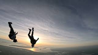 Skydiving angle flying