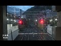 【4K前面展望】小田原→箱根湯本 箱根登山鉄道 夜へ移ろう雨の箱根路