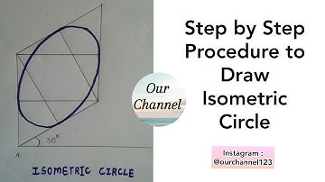 How to draw Isometric Circle | Engineering Drawing