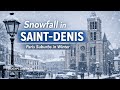 January 2026 - Saint Denis Paris suburbs Snowfall / Neige à Saint Denis/Saint Denis walk in the snow