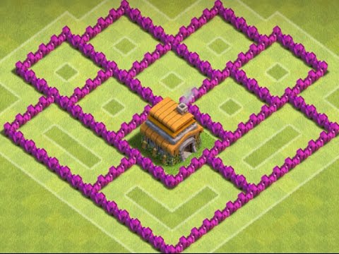 Clash of Clans - Town Hall 6 (Th6) Clan war Baza - YouTube