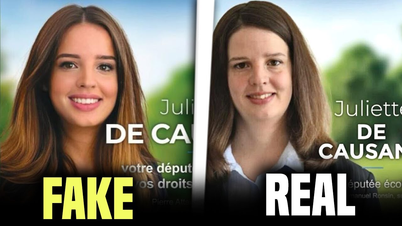 POLÍTICA FRANCESA USA TANTOS FILTROS EN UNA FOTO ELECTORAL QUE PARECE OTRO SER HUMANO