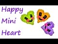 Happy Mini Heart Tutorial by feelinspiffy (Rainbow Loom)