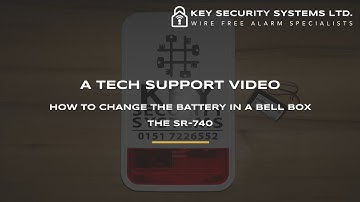 PowerMax Bell Box SR-740 Battery Change Video - Key Security Systems Ltd.
