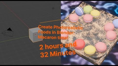 Create Photorealistic Foods in Blender: Macaron time!