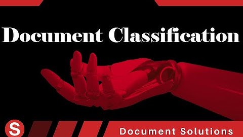 SimpleIndex Document Classification Video