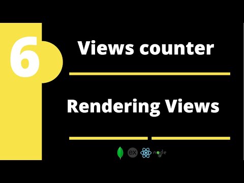 build site visits counter with node express server for beginners #6 rendering views