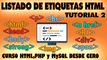 Listado de Etiquetas HTML, su Función y sus Atributos | TUTORIAL 2