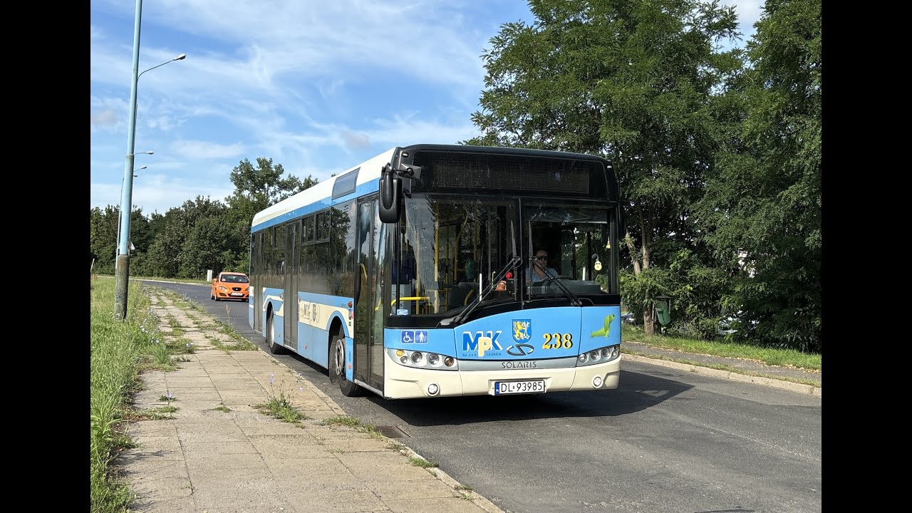 Solaris Urbino 12 III #238 MPK Legnica linia 5 kierunek Nowodworska-LPWiK