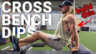 CROSS BENCH DIPS Triceps Exercise Tutorial | Build Tricep Size With This Exercise