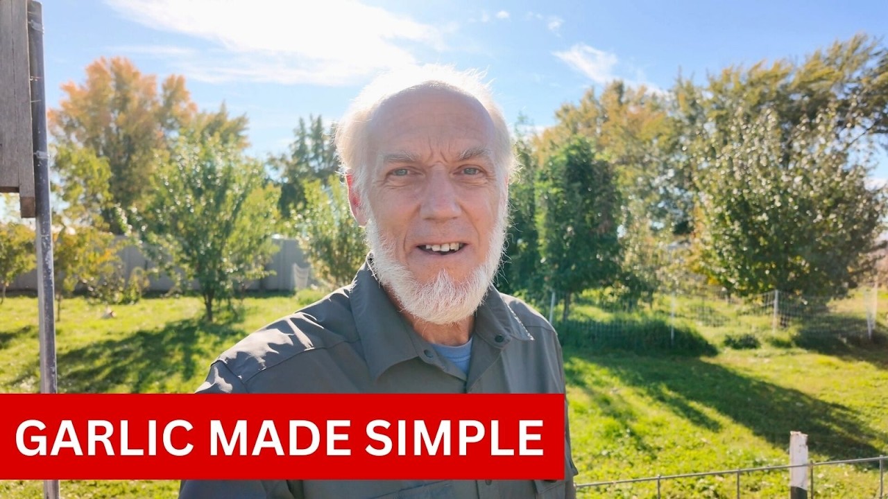 Plant Garlic FAST & EASY (Spacing Tool + Drill Method)