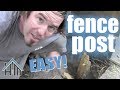 How to replace a rotted fence post, remove and install. Easy! Home Mender.