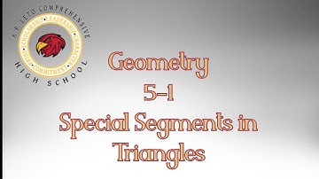 5-1 Special Segments of Triangles