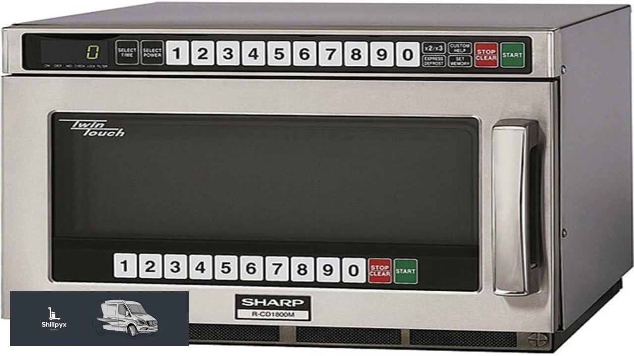 Sharp R CD1800M Commercial Microwave Oven TwinTouch Heavy Duty with Dual TouchPads 1800