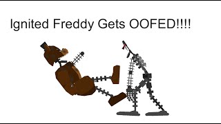 Ignited Freddy gets Hit by Endo R Blue Ignited Freddy gets Hit by Endo R Blue
