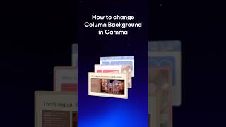 Customize Column Colors in Seconds with Gamma