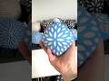 Using colored slip to create a layered hand carved ornament. #handmade #handmadeornaments